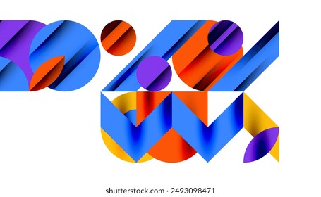 Neo memphis geometric pattern with circles, squares and lines. Pop art abstract background for covers, banners, flyers and posters and other templates