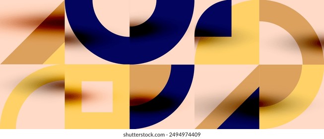 Neo memphis geometric pattern with circles, squares. Pop art abstract background for covers, banners, flyers and posters and other templates