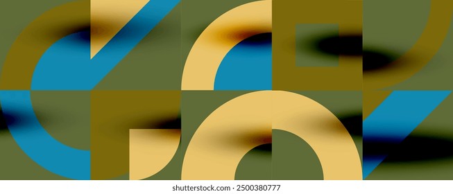 Neo memphis geometrisches Muster mit Kreisen, Quadraten. Pop Art abstrakter Hintergrund für Cover, Banner, Flyer und Poster und andere Vorlagen