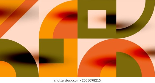Neo memphis geometric pattern with circles, squares. Pop art abstract background for covers, banners, flyers and posters and other templates