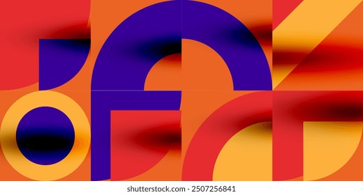 Neo memphis geometric pattern with circles, squares. Pop art abstract background for covers, banners, flyers and posters and other templates