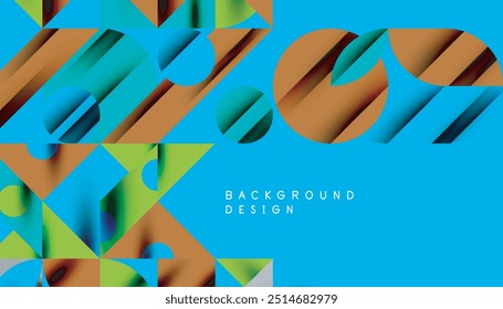 Neo memphis geometric pattern with circles, squares and lines. Pop art abstract background for covers, banners, flyers and posters and other templates