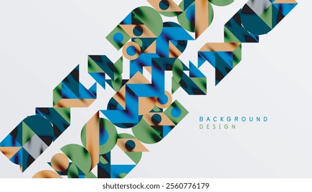 Neo memphis geometric pattern with circles, squares and lines. Pop art abstract background for covers, banners, flyers and posters and other templates