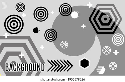 neo memphis style background, composition of abstract shapes that look simple with colors that are not too bright, but interesting to look at. and can also be re-edited according to your needs