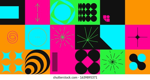 Neo Modernism Artwork Pattern Made Abstract Stock Vector (Royalty Free ...