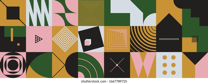 Neo Modernism Artwork Pattern Made Abstract Stock Vector (Royalty Free ...