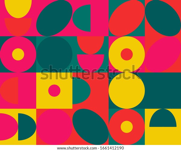 Neo Modernism Artwork Pattern Made Abstract Stock Vector Royalty Free 1661412190