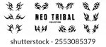 neo tribal contemporary tattoo set design