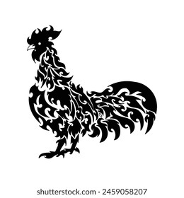 neo tribal gallo Vector gráfico ilustración diseño