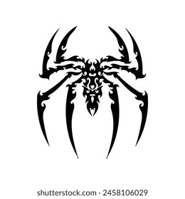 neo tribal spider tattoo vector illustration art design