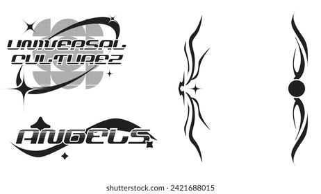 Neo Tribal Style Black Template Mini Compilation 01