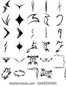 Neo tribal tattoo modern black designs