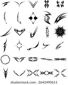 Neo tribal tattoo modern black designs