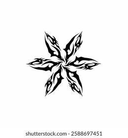 Neo tribal tattoo vector symmetrical sharp on white