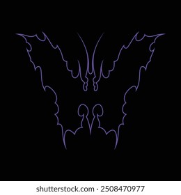 Neo tribal y2k gothic style tattoo. Cyber sigilism heart design. Vector illustration.