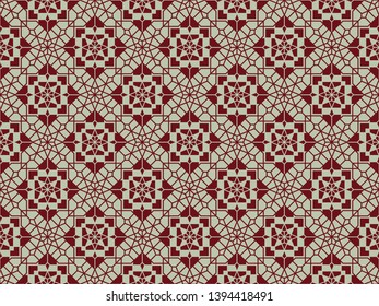 Neoclassic Islamic seamless pattern. Vector background illustration