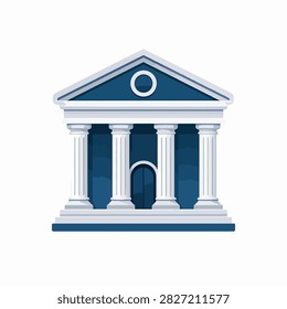 Neoclassical architecture with columns and pediment design