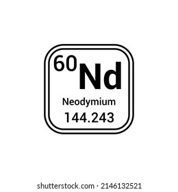 Neodymium chemical element periodic table