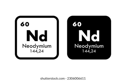 neodymium icon set. vector template illustration  for web design