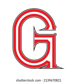 Neo-gothic decorative letter.Vector medieval font.