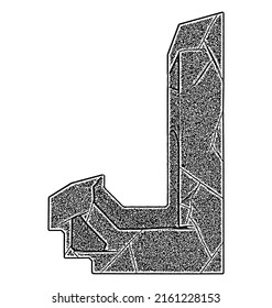 Neo-gotischer Zierbrief.Vektor mittelalterliche Schriftart.