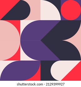 Neo-modernism artwork painting is done with abstract vector geometric shapes and shapes. Simple bold graphic designs useful for web art, invitation cards, posters, prints, textiles, backgrounds	