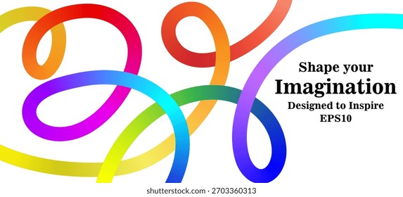 Neon 3D-Farbverlauf-Drall, Poster-Design-Layout, auf schwarzem Hintergrund