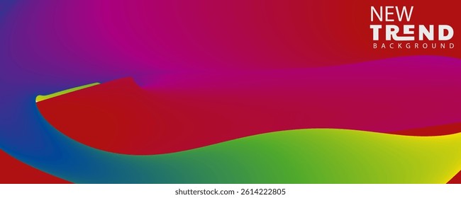 neon abstract background, Abstract blurred gradient fluid vector background design wallpaper template with dynamic color, waves, and blend. Futuristic modern backdrop design for business
