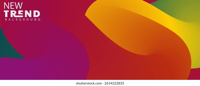 neon abstract background, Abstract blurred gradient fluid vector background design wallpaper template with dynamic color, waves, and blend. Futuristic modern backdrop design for business