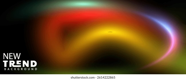 neon abstract background, Abstract blurred gradient fluid vector background design wallpaper template with dynamic color, waves, and blend. Futuristic modern backdrop design for business
