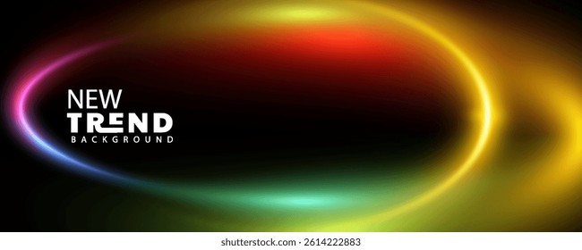 neon abstract background, Abstract blurred gradient fluid vector background design wallpaper template with dynamic color, waves, and blend. Futuristic modern backdrop design for business