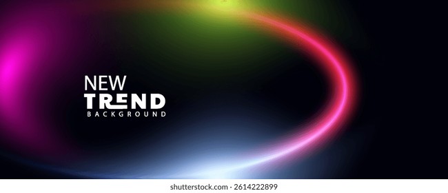 neon abstract background, Abstract blurred gradient fluid vector background design wallpaper template with dynamic color, waves, and blend. Futuristic modern backdrop design for business