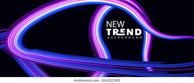 neon abstract background, Abstract blurred gradient fluid vector background design wallpaper template with dynamic color, waves, and blend. Futuristic modern backdrop design for business