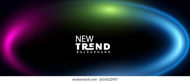 neon abstract background, Abstract blurred gradient fluid vector background design wallpaper template with dynamic color, waves, and blend. Futuristic modern backdrop design for business