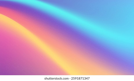 Neon abstract background. Bright gradient meshes, space bg. Rainbow vector template for design and banners