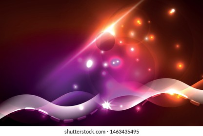 Neon abstract background. Background decoration. Trendy graphic design. Abstract magic light background.