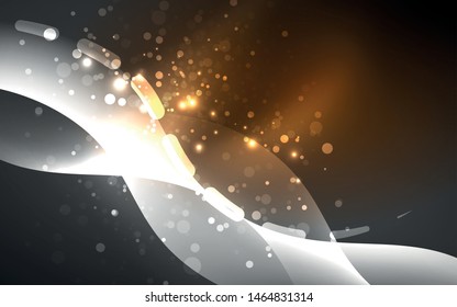 Neon abstract background. Background decoration. Trendy graphic design. Abstract magic light background.