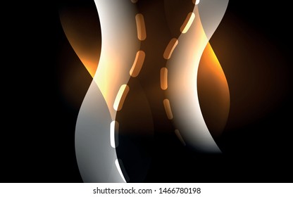 Neon abstract background. Background decoration. Trendy graphic design. Abstract magic light background.