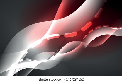 Neon abstract background. Background decoration. Trendy graphic design. Abstract magic light background.