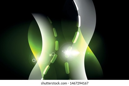 Neon abstract background. Background decoration. Trendy graphic design. Abstract magic light background.