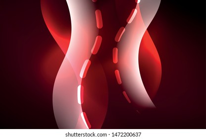 Neon abstract background. Background decoration. Trendy graphic design. Abstract magic light background.