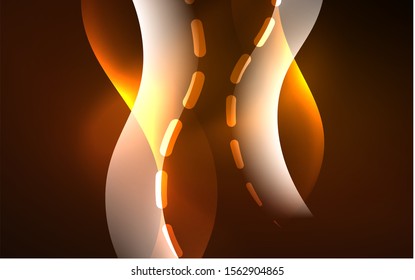 Neon abstract background. Background decoration. Trendy graphic design. Abstract magic light background.