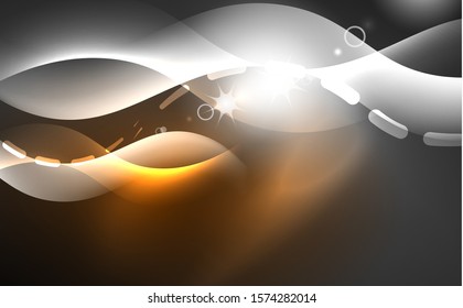 Neon abstract background. Background decoration. Trendy graphic design. Abstract magic light background.