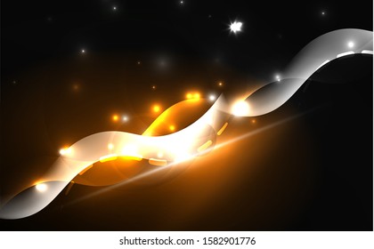 Neon abstract background. Background decoration. Trendy graphic design. Abstract magic light background.