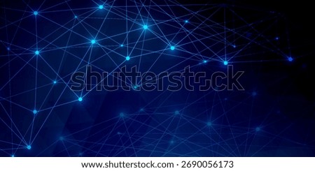 Neon abstract background. Design of destroyed grid, digital connection, plexus. Glow stars. Pattern of lines, dots, circles. Poster technology, business, medicine, social networks, websites eps 10	

