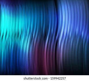 Neon abstract blue lines design on dark background vector