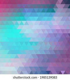 Neon abstract geometric banner with triangle.