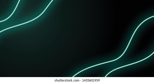 neon abstract line green background