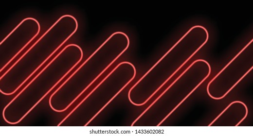 neon abstract line red background