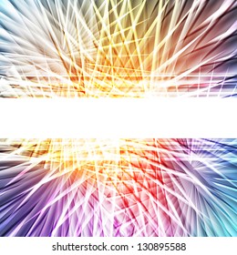 Neon abstract lines design background vector